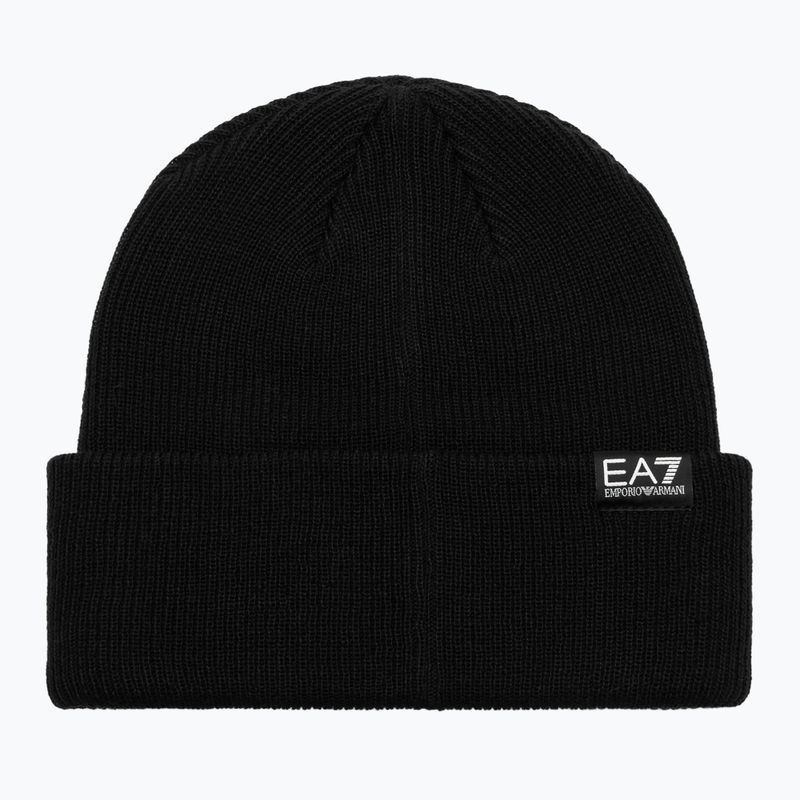 Căciulă de iarnă EA7 Emporio Armani Mountain Logo Series Big Beanie black 2