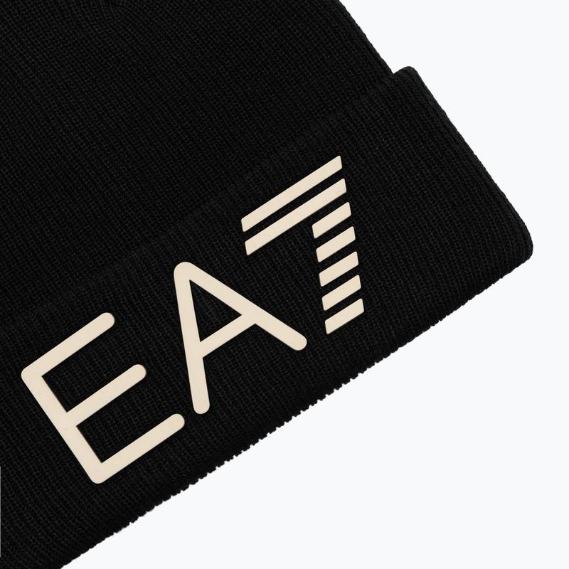 Căciulă de iarnă EA7 Emporio Armani Mountain Logo Series Big Beanie black 3