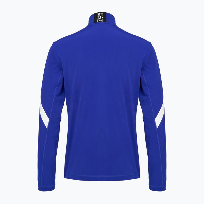 Bluză pentru bărbați de schi EA7 Emporio Armani Pure Powerstretch T-Top Full Zip new royal 2