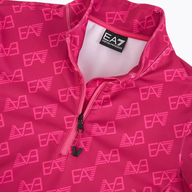 Bluză de schi pentru femei EA7 Emporio Armani Pure Powerstretch T-Top Half Zip fancy vivacious mono 3