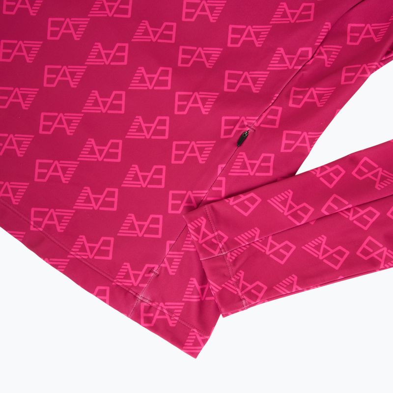 Bluză de schi pentru femei EA7 Emporio Armani Pure Powerstretch T-Top Half Zip fancy vivacious mono 4