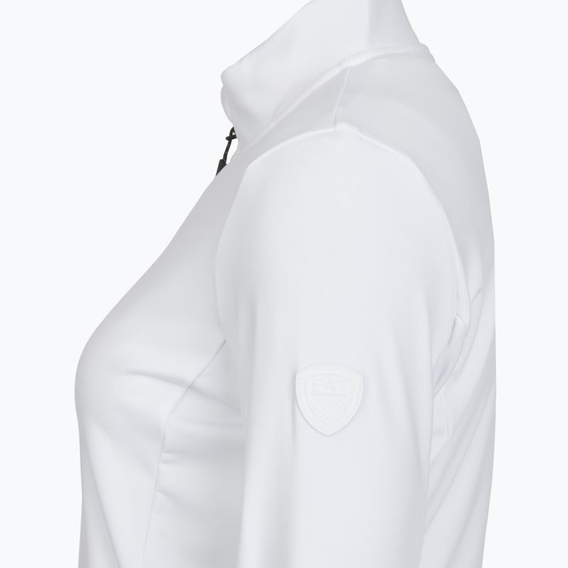 Bluză de schi pentru femei EA7 Emporio Armani Pure Powerstretch T-Top Half Zip white 3