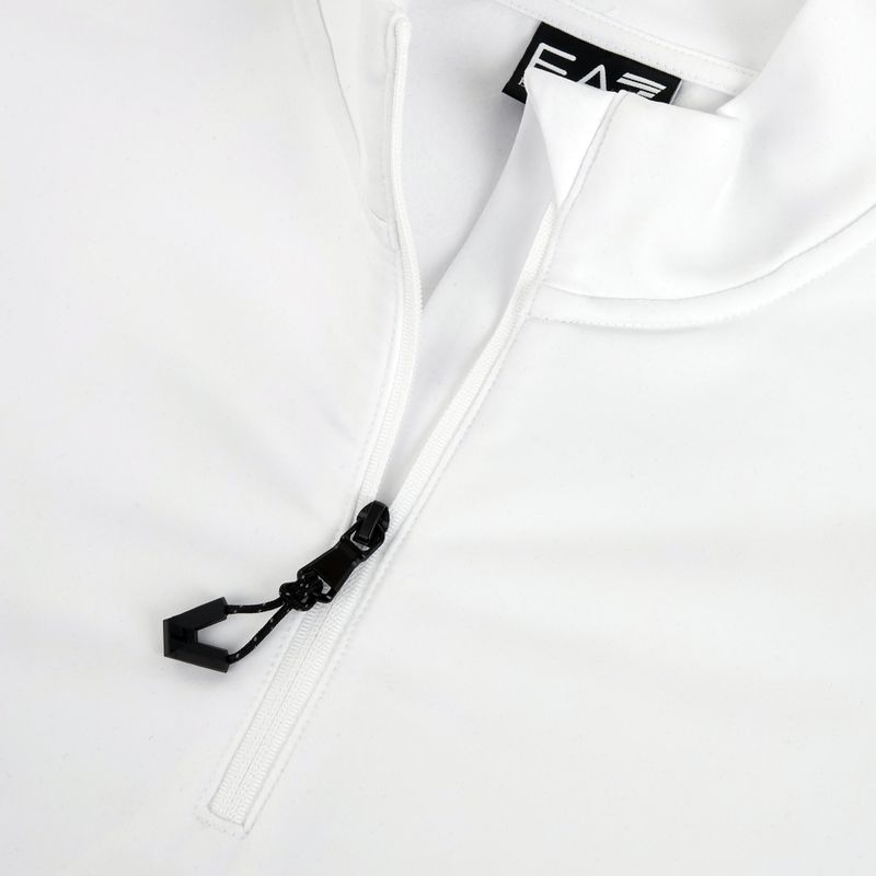 Bluză de schi pentru femei EA7 Emporio Armani Pure Powerstretch T-Top Half Zip white 4
