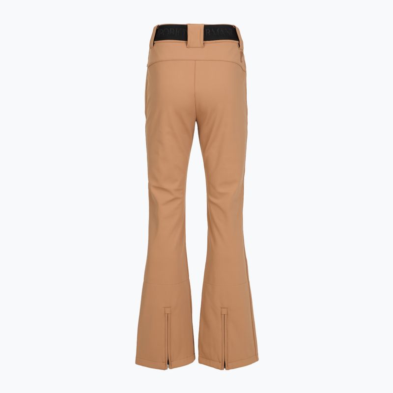 Pantaloni de schi pentru femei EA7 Emporio Armani Pure Softshell Waisted mocha mousse 2