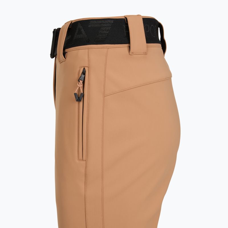 Pantaloni de schi pentru femei EA7 Emporio Armani Pure Softshell Waisted mocha mousse 3