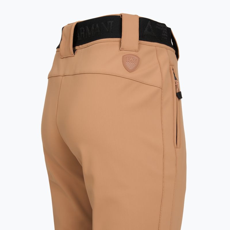 Pantaloni de schi pentru femei EA7 Emporio Armani Pure Softshell Waisted mocha mousse 4