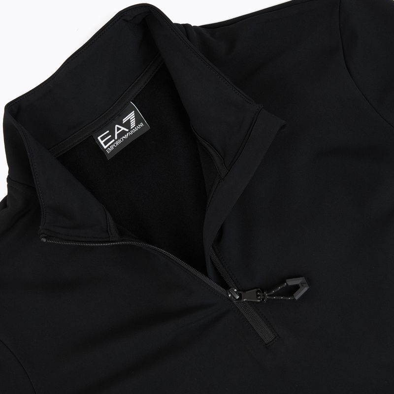 Bluză de schi pentru femei EA7 Emporio Armani Pure Powerstretch T-Top Half Zip black 3