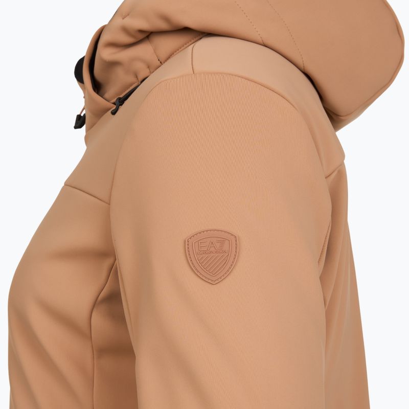 Geacă de schi pentru femei EA7 Emporio Armani Pure Softshell mocha mousse 3