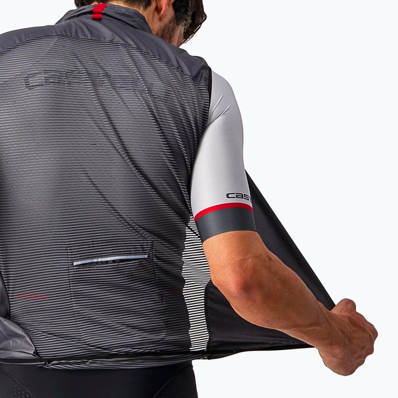 Vestă de ciclism pentru bărbați Castelli Aria dark gray 5