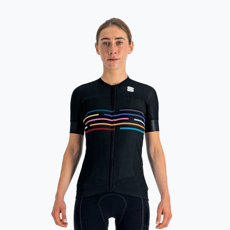 Sportful Vélodrome tricou de ciclism pentru femei negru 1121032.002