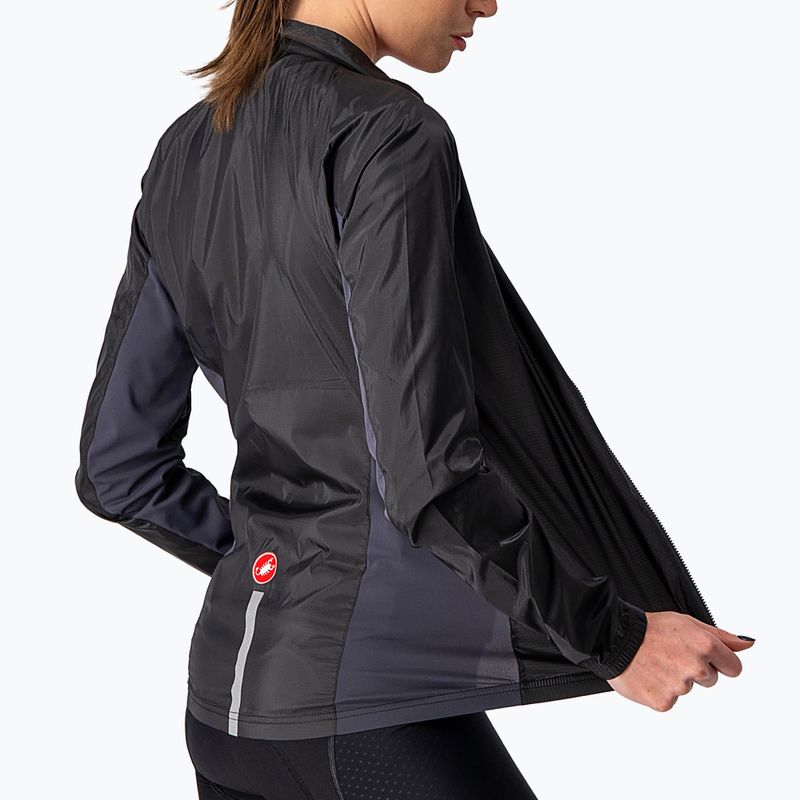 Jachetă de ciclism pentru femei Castelli Squadra Stretch light black/dark gray 4