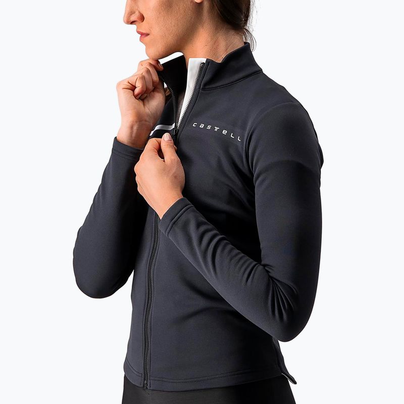 Bluză de ciclism pentru femei Castelli Sinergia 2 Jersey FZ W light black/white 3