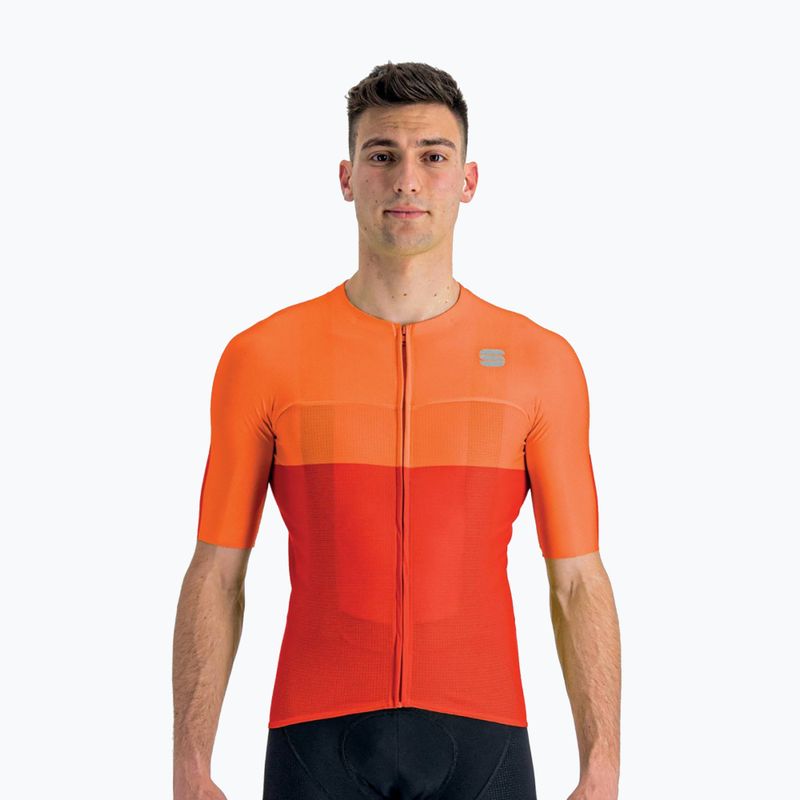 Tricou de ciclism Sportful Light Pro pentru bărbați, portocaliu 1122004.140