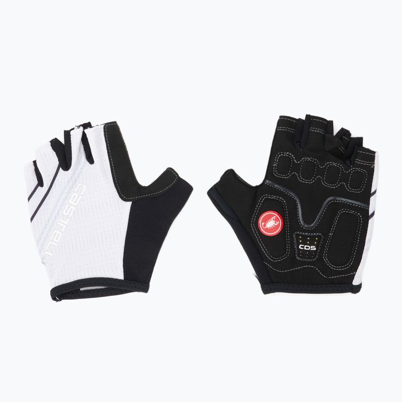 Mănuși de ciclism pentru femei Castelli Dolcissima 2 ivory/dark gray/silver gray