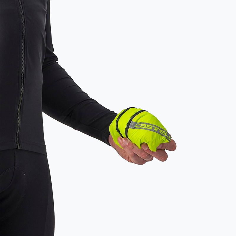 Geacă de ciclism pentru bărbați Castelli Squadra Stretch electric lime/dark gray 3