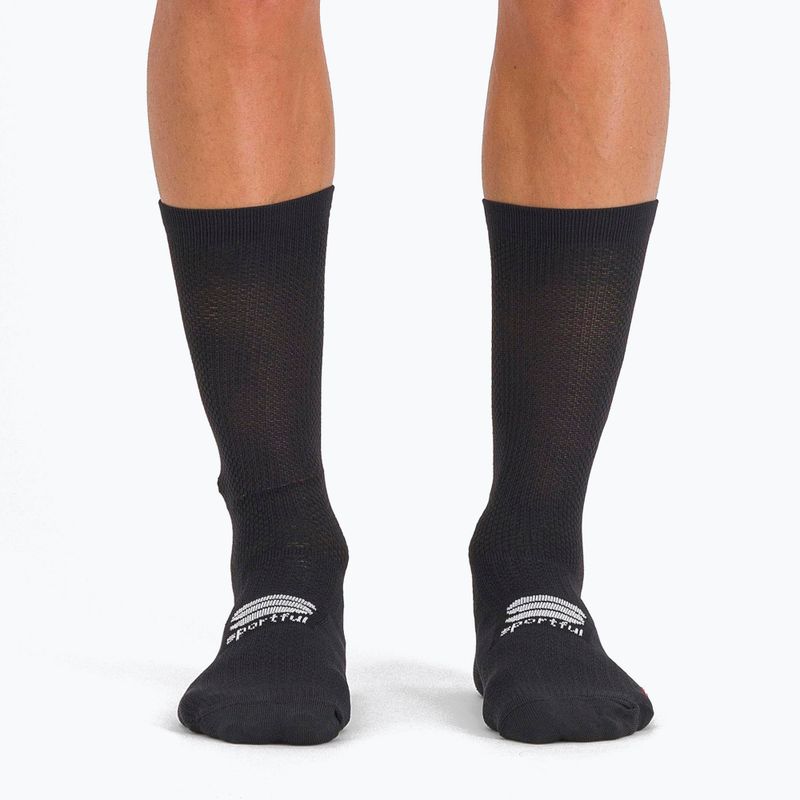 Șosete de ciclism Sportful Pro pentru bărbați, negru 1123043.002