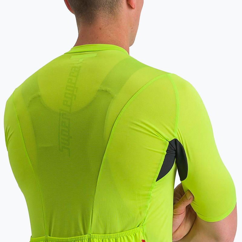 Tricou de ciclism pentru bărbați Castelli Superleggera 3 electric lime 4