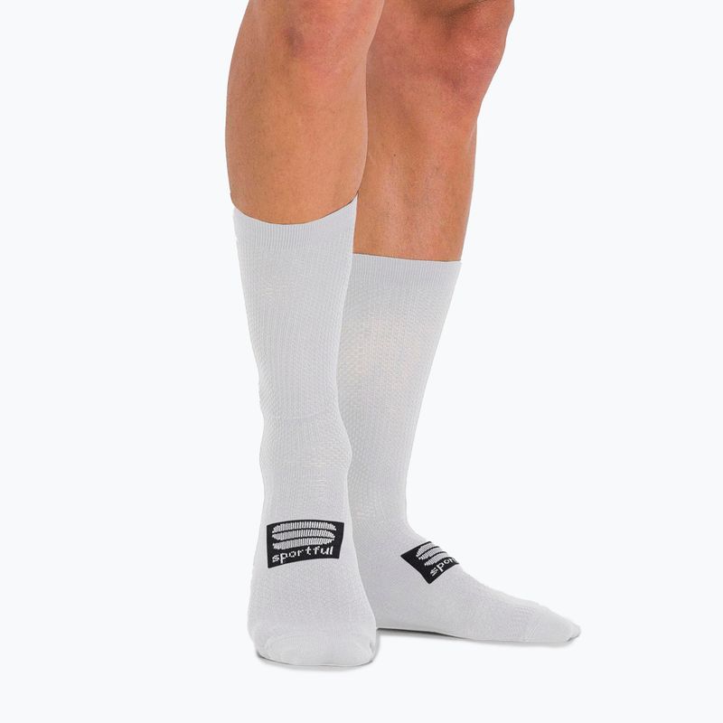 Sportful Pro șosete de ciclism pentru bărbați, alb 1123043.101
