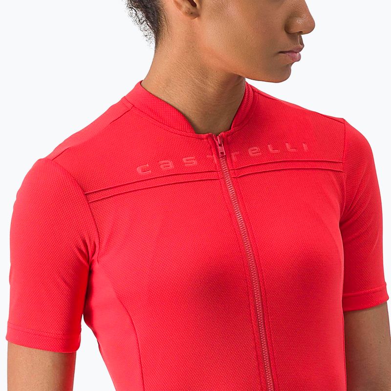 Tricou de ciclism pentru femei Castelli Anima 4 hibiscus 3