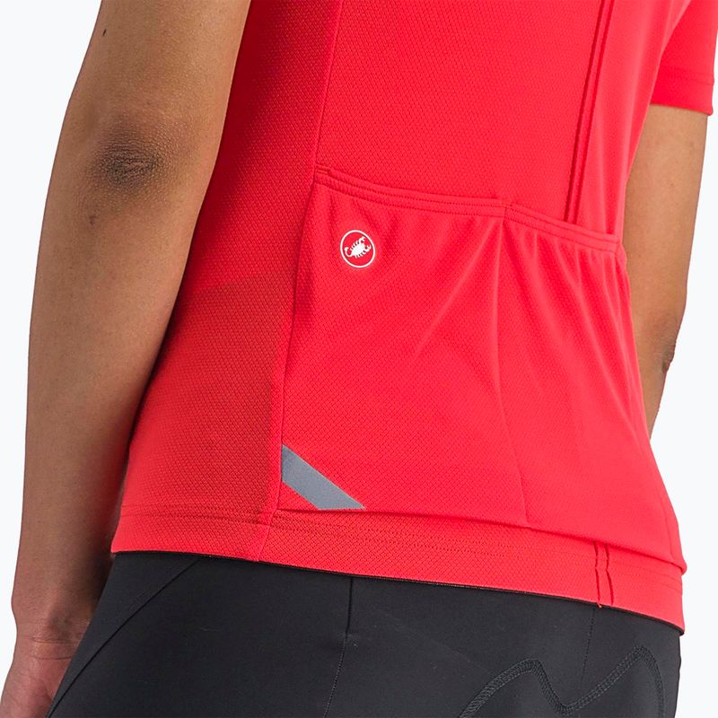 Tricou de ciclism pentru femei Castelli Anima 4 hibiscus 4