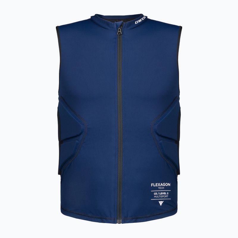 Vesta de protecție pentru bărbați Dainese Flexagon Waistcoat black iris/stretch limo