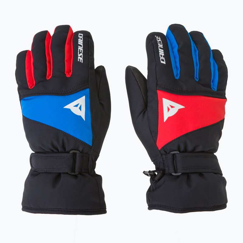 Mănuși de schi pentru copii Dainese Hp Scarabeo black taps/high risk red/lapi 3