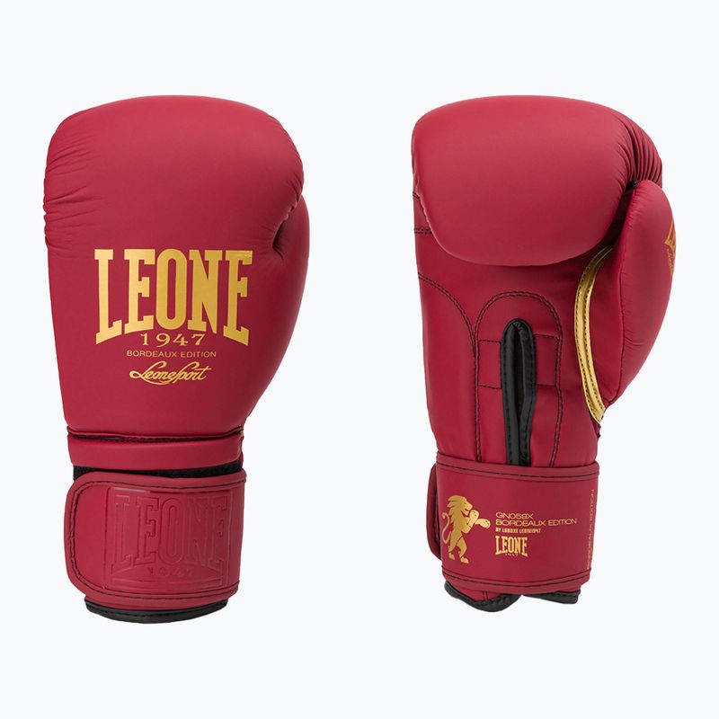 Leone Bordeaux Bordeaux mănuși de box roșu GN059X