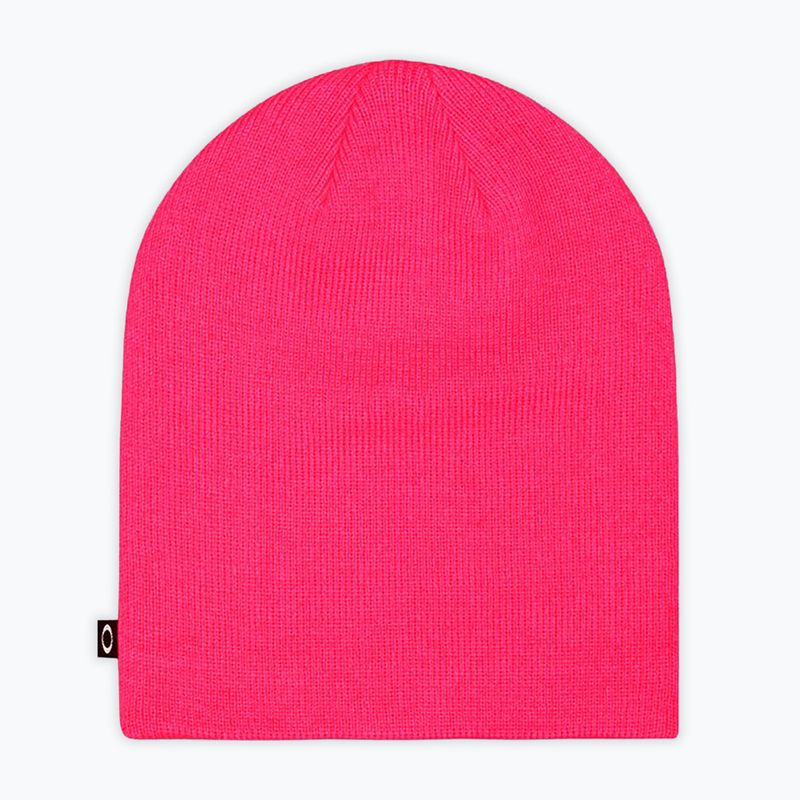 Căciulă de iarnă Oakley Fine Knit neon pink 2