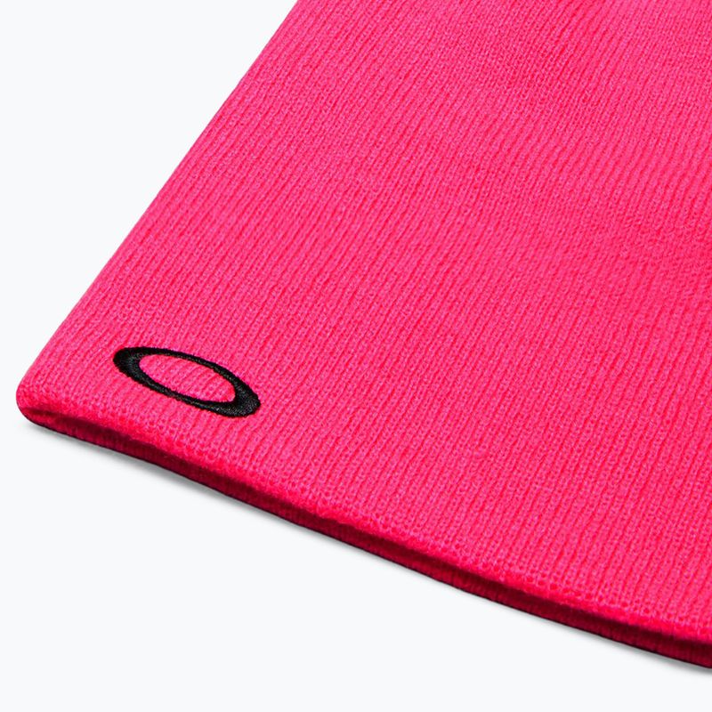 Căciulă de iarnă Oakley Fine Knit neon pink 3