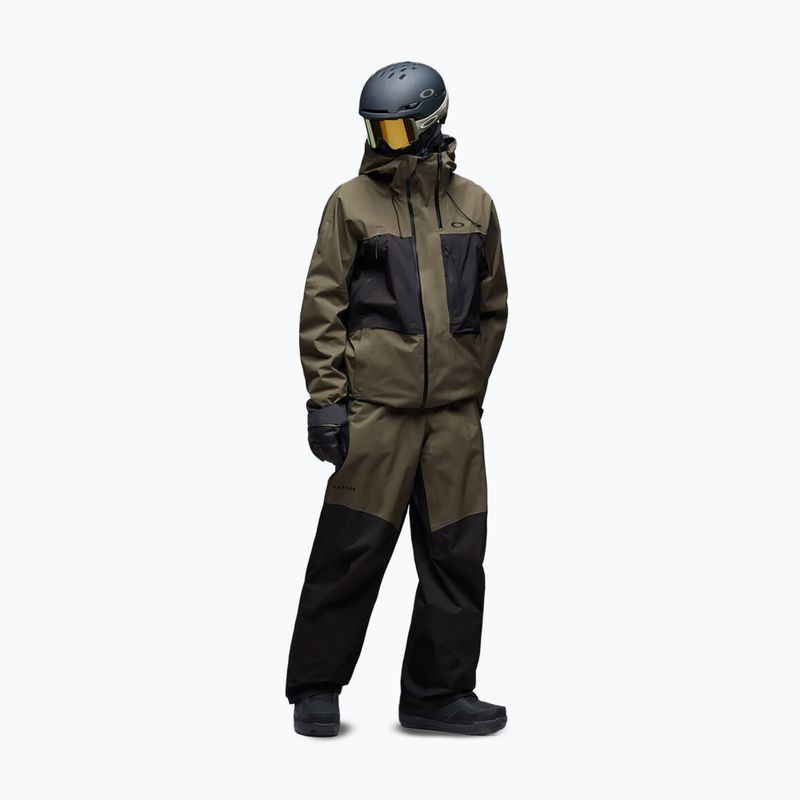 Geacă de snowboard pentru bărbați Oakley Baldface Gore-Tex deep olive/pitch black 2