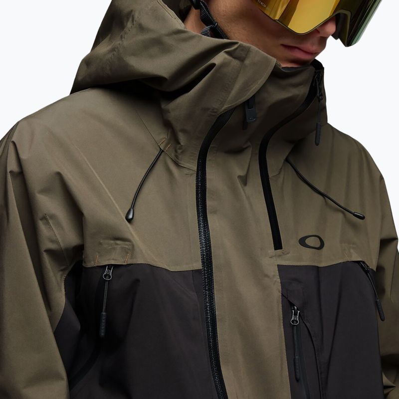 Geacă de snowboard pentru bărbați Oakley Baldface Gore-Tex deep olive/pitch black 4
