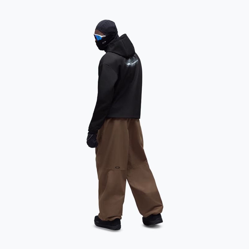 Bluză de snowboard pentru bărbați Oakley Wintertide Scratched Hoodie pitch black 3