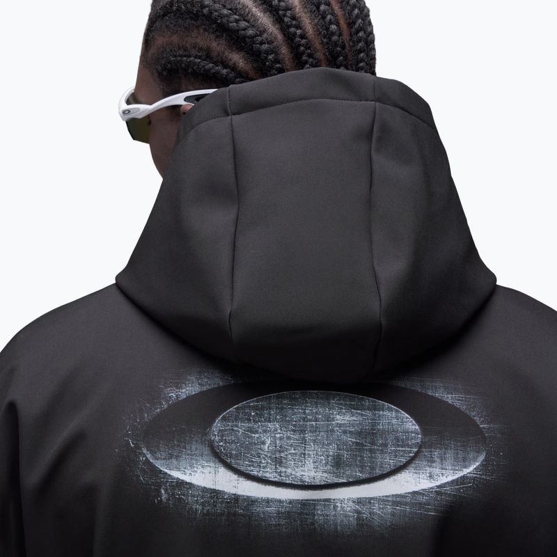 Bluză de snowboard pentru bărbați Oakley Wintertide Scratched Hoodie pitch black 5