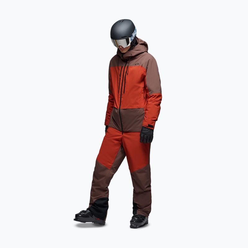 Geacă de schi pentru bărbați Oakley Canopy Pro Insulated dark umber/flame red 2