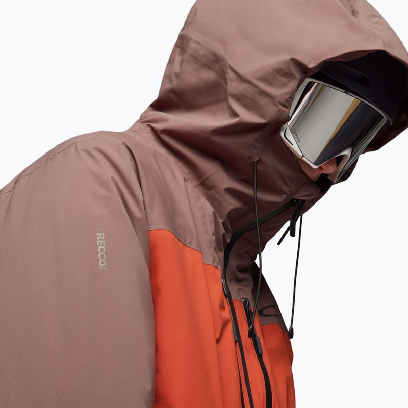 Geacă de schi pentru bărbați Oakley Canopy Pro Insulated dark umber/flame red 4
