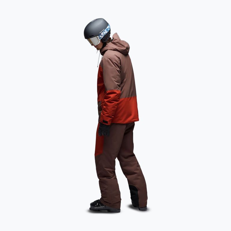 Pantaloni de schi pentru bărbați Oakley Canopy Pro Insulated Dark Umber/Flame Red 3