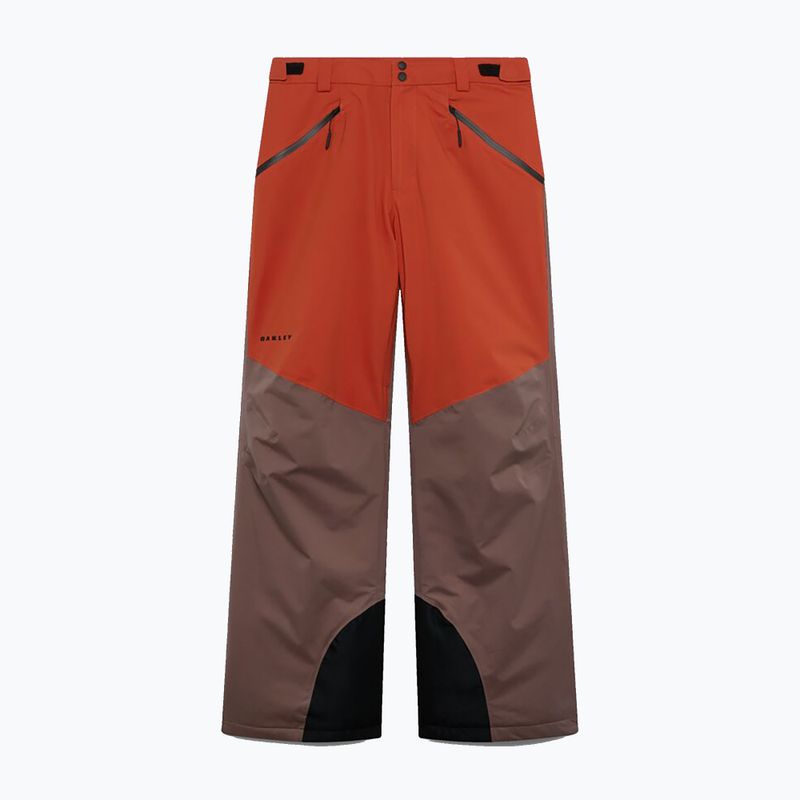 Pantaloni de schi pentru bărbați Oakley Canopy Pro Insulated Dark Umber/Flame Red 6