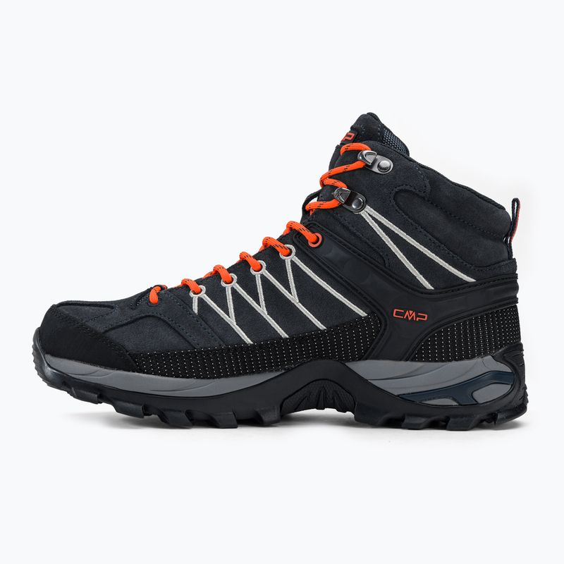 CMP Rigel Mid pentru bărbați CMP Rigel Mid gri-portocaliu cizme de trekking 3Q12947 10