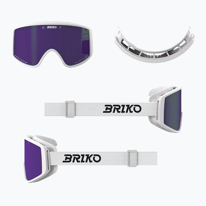 Ochelari de schi Briko Pulse white/purple 5