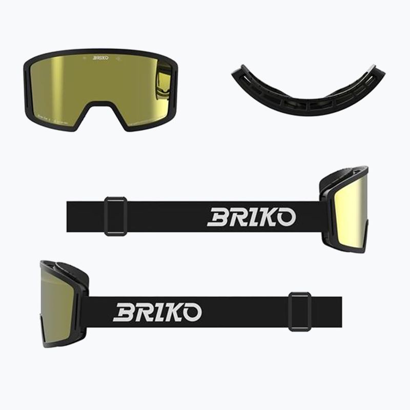 Ochelari de schi pentru copii Briko Frostbite black/yellow 7