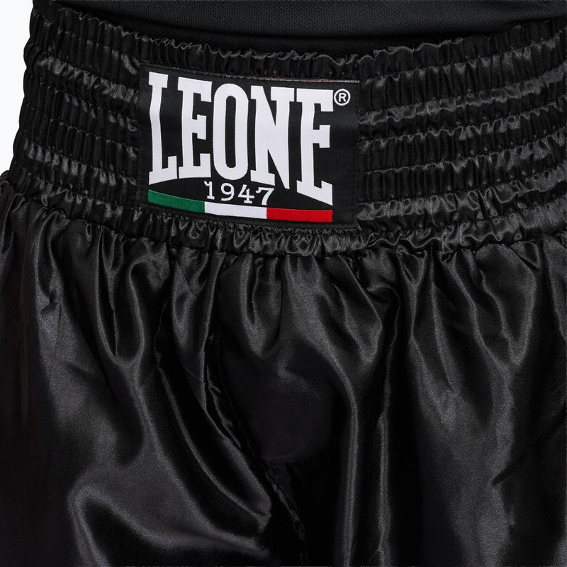 Pantaloni scurți de box LEONE 1947 Italy Boxing AB737 black 6