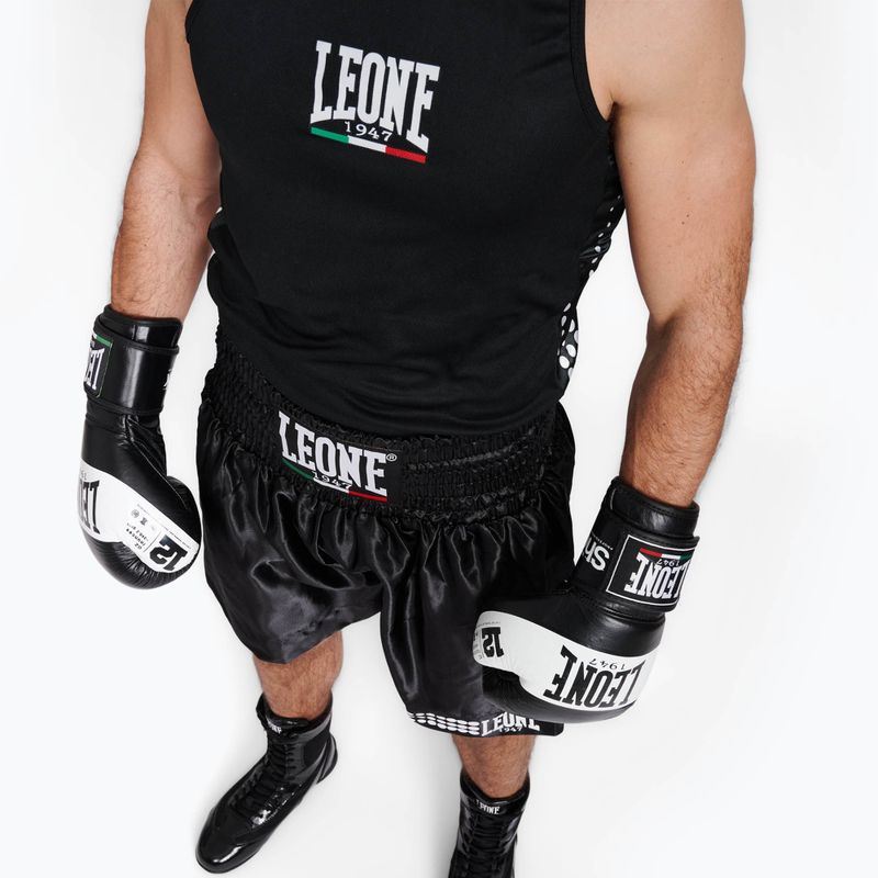 Pantaloni scurți de box LEONE 1947 Italy Boxing AB737 black 8