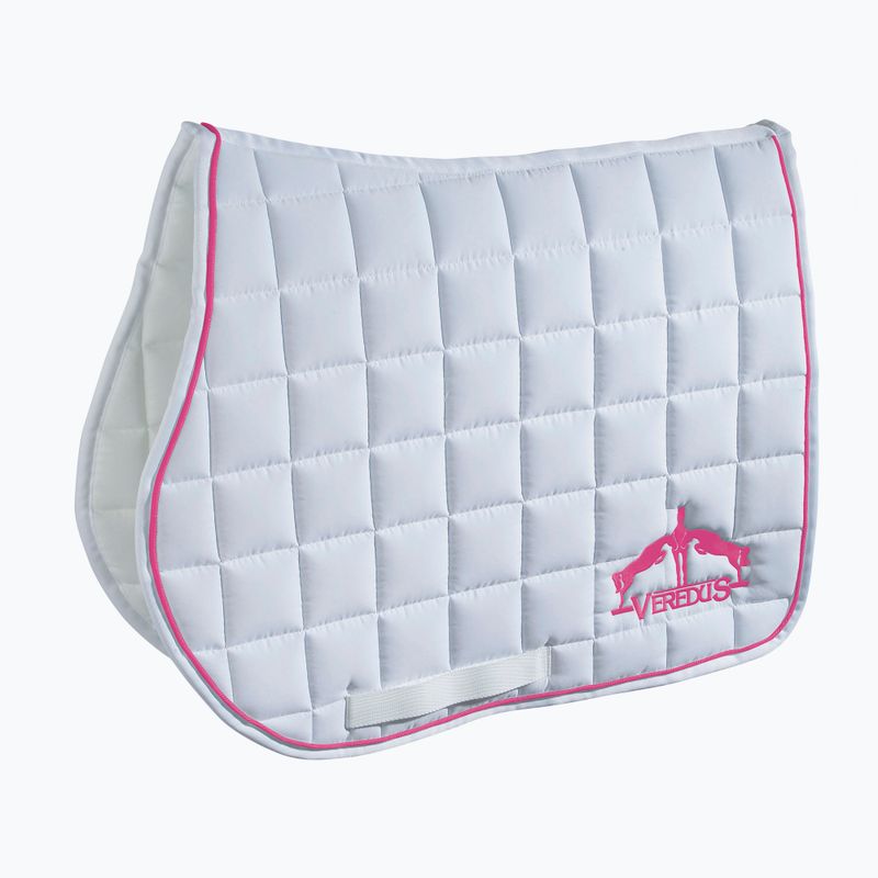 Șapcă de sărituri pentru cal Veredus Colorat alb-roz 4V1LB2