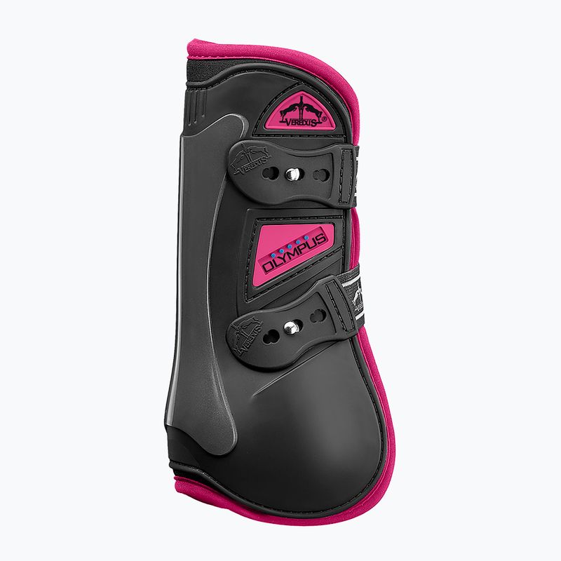 Veredus Olympus Olympus Protecție frontală colorată pentru cai negru/roz OLYCF1LP1