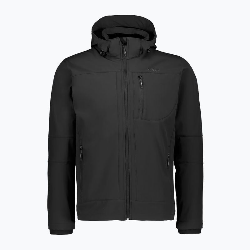 Jachetă softshell CMP Zip U901 pentru bărbați, negru 3A01787N/U901/48