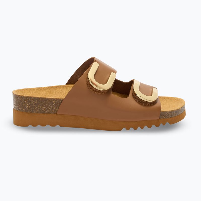 Șlapi de damă Scholl Montery 2 Straps Ad Med cognac 2