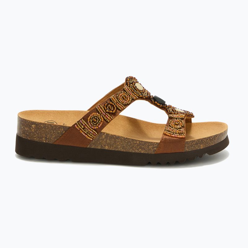 Șlapi de damă Scholl New Bogota Wedge Med cognac/multi 2