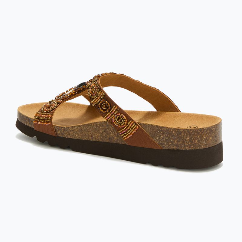Șlapi de damă Scholl New Bogota Wedge Med cognac/multi 3