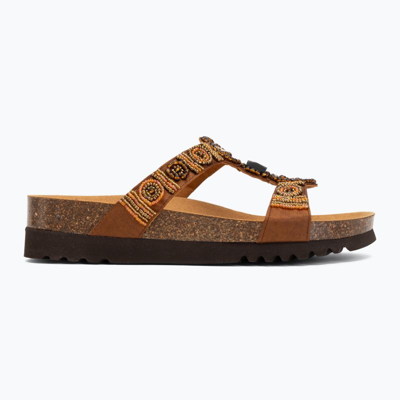 Șlapi de damă Scholl New Bogota Wedge Med cognac/multi 2