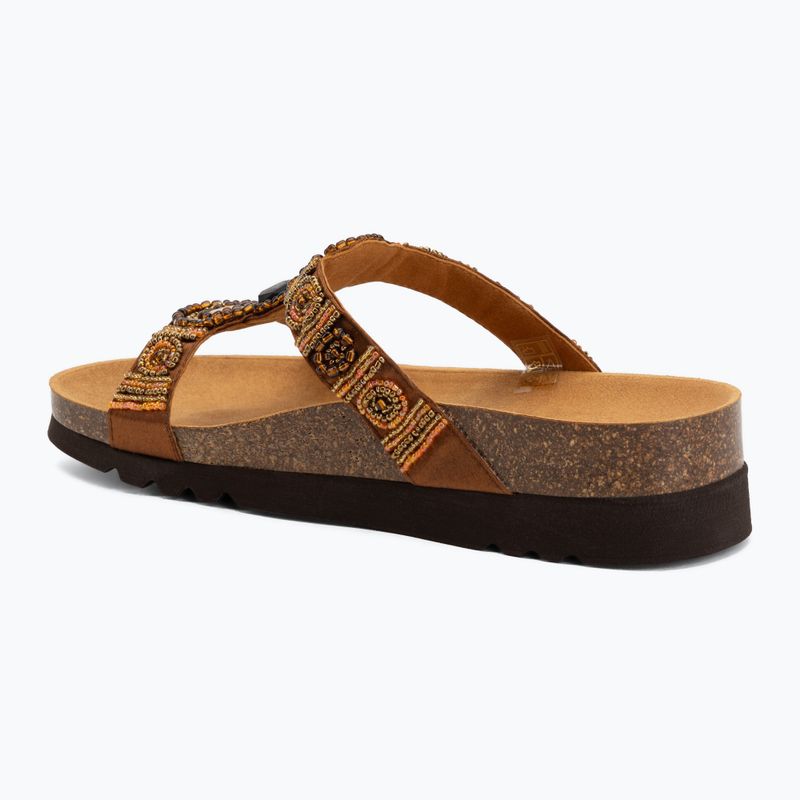 Șlapi de damă Scholl New Bogota Wedge Med cognac/multi 3